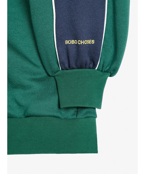 トレーナー スウェット Striped zipped sweatshirt レディース_4