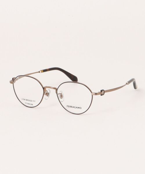 伊達メガネ メガネ 眼鏡 「FERRAGAMO/フェラガモ」ラウンド メガネ SF2602LB 733 レディース メンズ