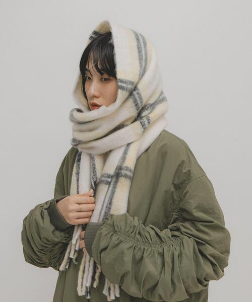KBF（ケービーエフ） ストール マフラー ブークレチェックストール