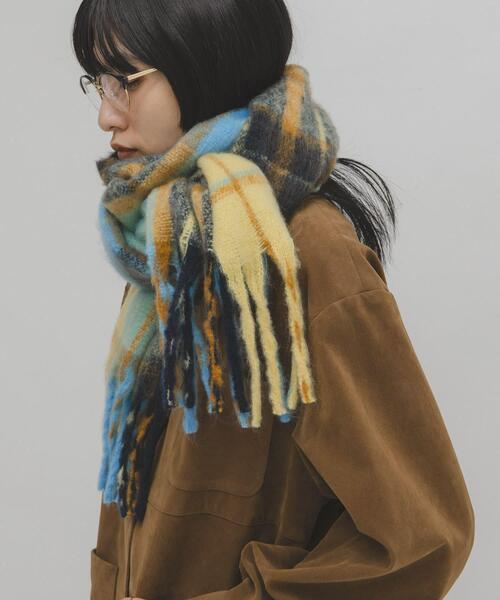 KBF（ケービーエフ） ストール マフラー ブークレチェックストール