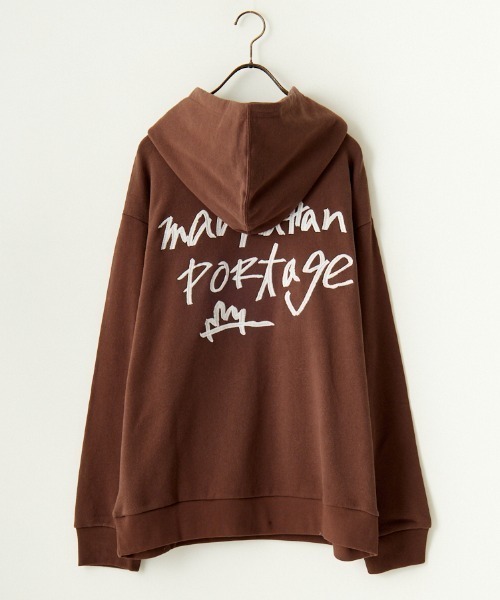 「Manhattan Portage」 プルオーバーパーカー M ブラウン レディース_画像4