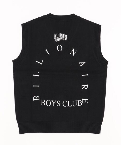 「BILLIONAIRE BOYS CLUB」 ノースリーブニット MEDIUM ネイビー メンズ_画像3