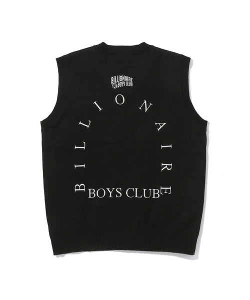 「BILLIONAIRE BOYS CLUB」 ノースリーブニット MEDIUM ネイビー メンズ_画像4