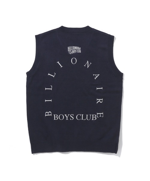 「BILLIONAIRE BOYS CLUB」 ノースリーブニット MEDIUM ネイビー メンズ_画像5