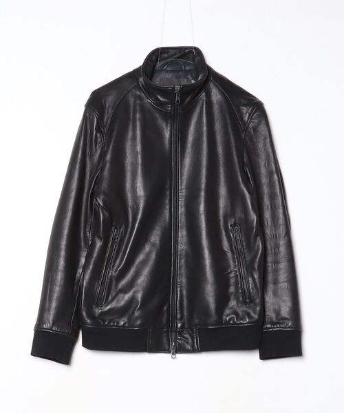 NANO universe（ナノ・ユニバース） レザーブルゾン M ブラック メンズ