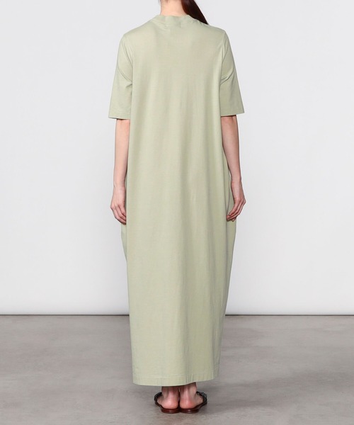 「Bshop」 半袖ワンピース ONE SIZE グリーン レディース_画像3