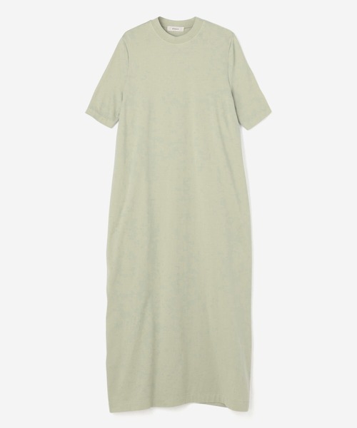 「Bshop」 半袖ワンピース ONE SIZE グリーン レディース_画像4