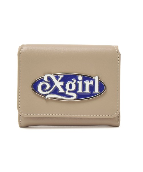 X-girl（エックスガール） 財布 OVAL LOGO CLASP FAUX LEATHER MINI