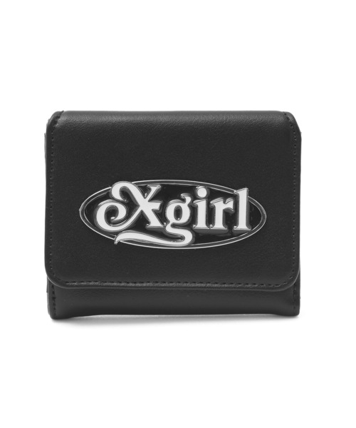 X-girl（エックスガール） 財布 OVAL LOGO CLASP FAUX LEATHER MINI