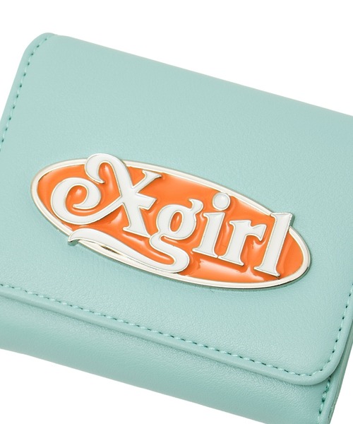 X-girl（エックスガール） 財布 OVAL LOGO CLASP FAUX LEATHER MINI