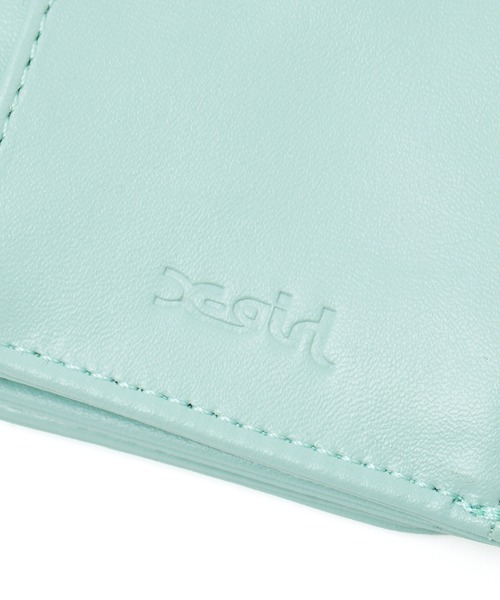 X-girl（エックスガール） 財布 OVAL LOGO CLASP FAUX LEATHER MINI