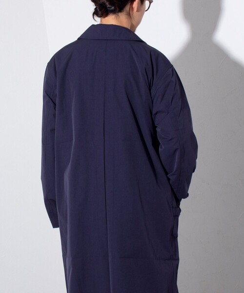 「GEVACO」 ステンカラーコート L ベージュ メンズ_画像5