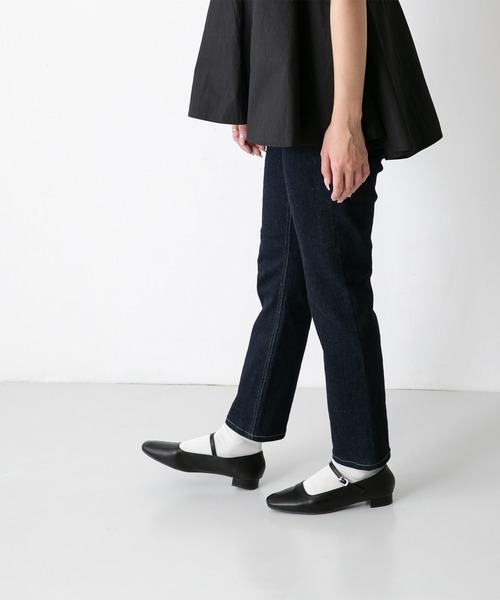「menue」 フラットパンプス 23.0cm ブラック系その他 レディース_画像4