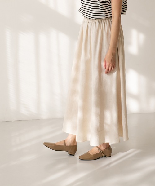 「menue」 フラットパンプス 23.0cm ブラック系その他 レディース_画像8