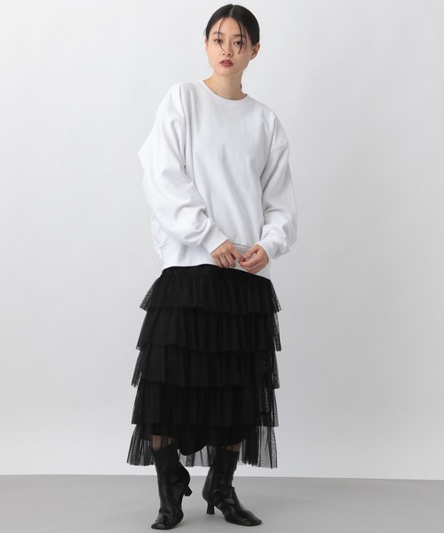 「A part by」 スウェットカットソー FREE ライトグレー レディース_画像3