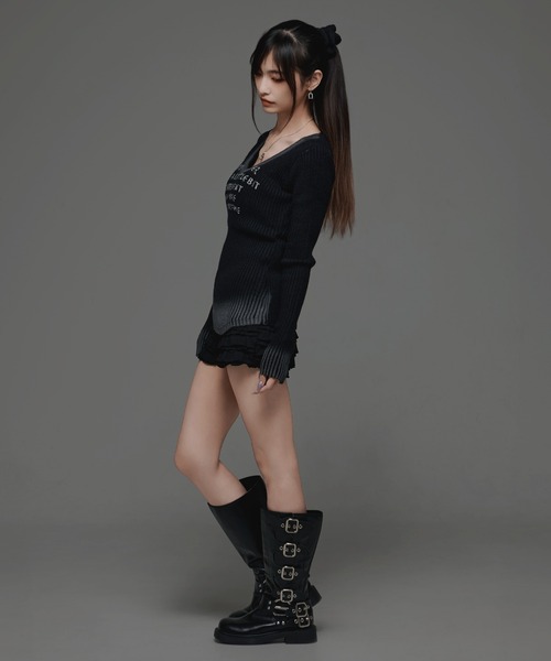 KOM（ドットコム） tシャツ 「.KOM/ドットケーオーエム」Vネックロング