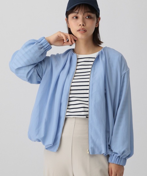 「saloon」 ブルゾン FREE ホワイト レディース_画像2