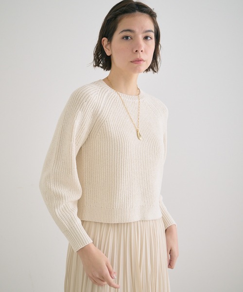 「ANAYI」 長袖ニット 38 アイボリー レディース_画像3
