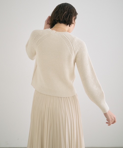 「ANAYI」 長袖ニット 38 アイボリー レディース_画像6
