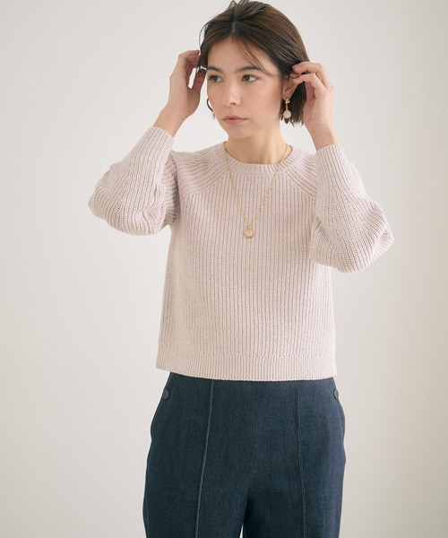 「ANAYI」 長袖ニット 38 アイボリー レディース_画像8
