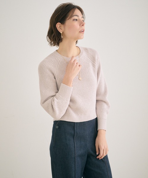「ANAYI」 長袖ニット 38 アイボリー レディース_画像9