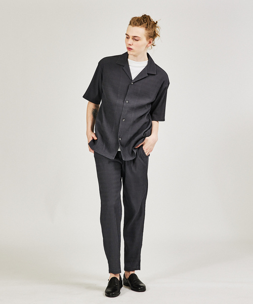 「AH ABAHOUSE」 スラックス 46 ダークグリーン メンズ_画像3