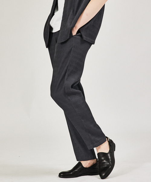 「AH ABAHOUSE」 スラックス 46 ダークグリーン メンズ_画像4