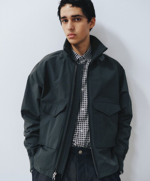 ADAM ET ROPE'（アダムエロペ） ナイロンブルゾン 44 チャコールグレー