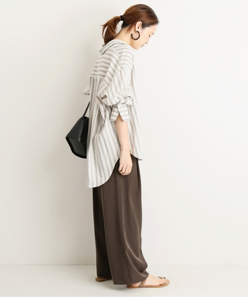 「SLOBE IENA」 イージーパンツ FREE カーキ レディース_画像2