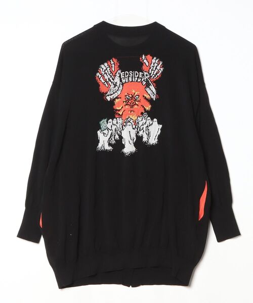 「bedsidedrama」 長袖ニット 1 ブラック レディース_画像2