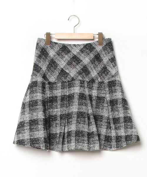 M'S GRACY（エムズグレイシー） チェック柄スカート 40 ブラック