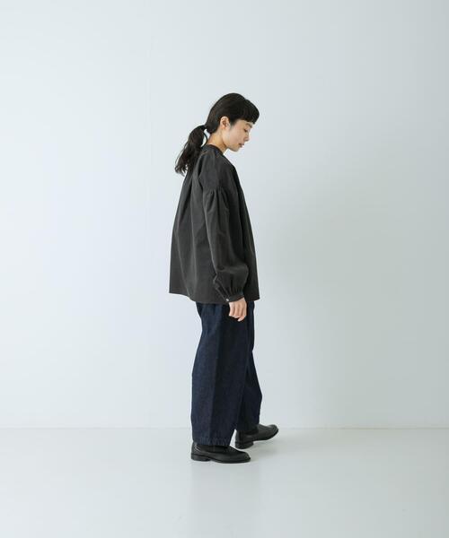 かぐれ ブラウス シャツ ドットコーデュロイブラウス レディース