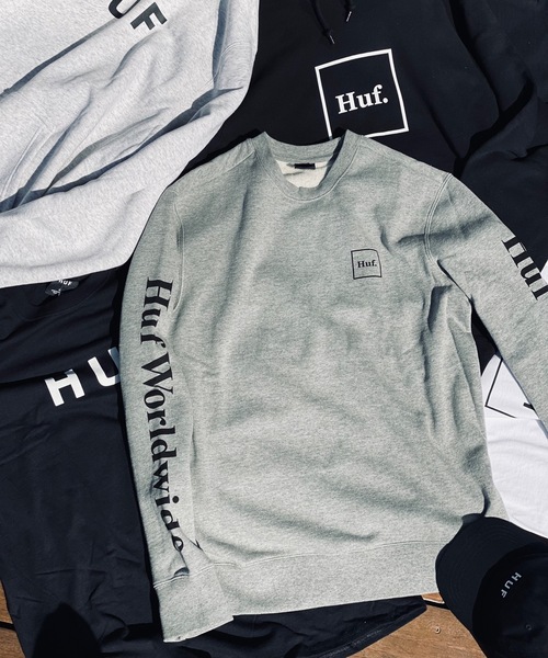 「HUF」 スウェットカットソー SMALL グレー レディース_画像9
