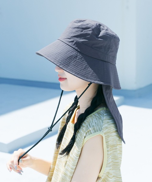 「SMELLY」 ハット - チャコールグレー レディース_画像7