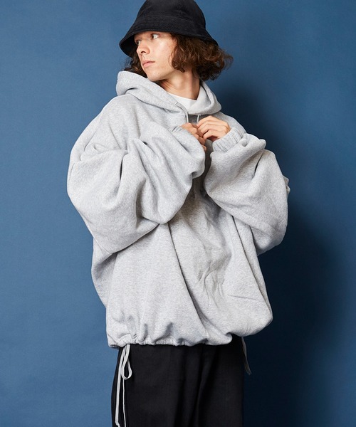 「unrelaxing」 ジップアップパーカー FREE グレー メンズ_画像3