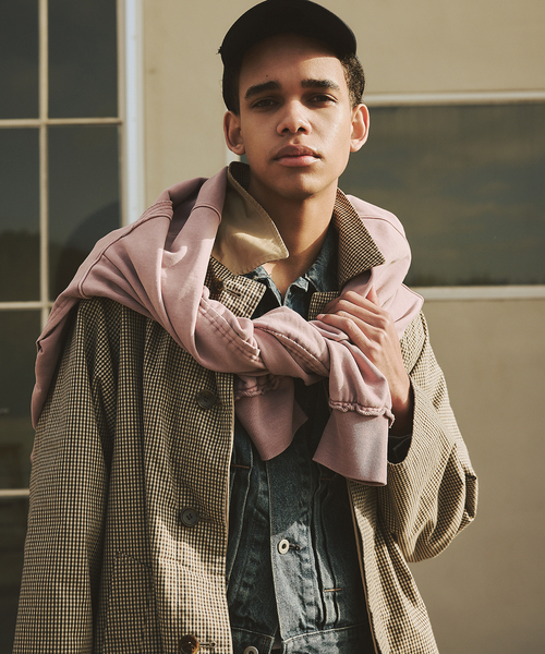 JOURNAL STANDARD チェックステンカラーコート JOURNAL STANDARD（ジャーナルスタンダード） ステンカラーコート