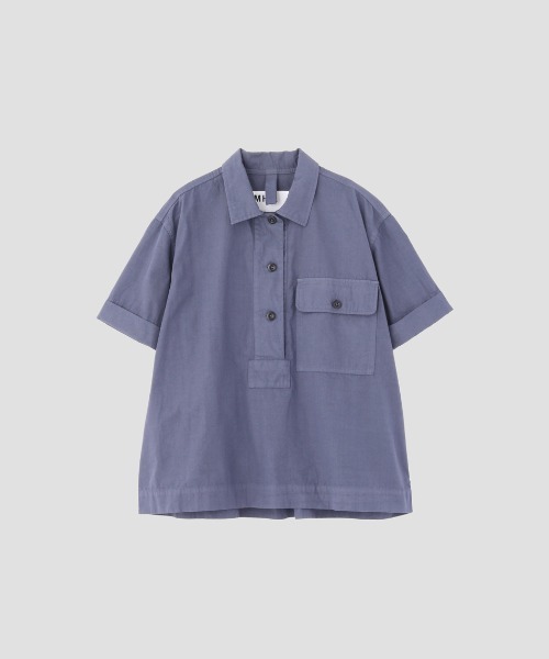 MHL.（エムエイチエル） 半袖シャツ 2 オリーブ レディース : ZOZOTOWN