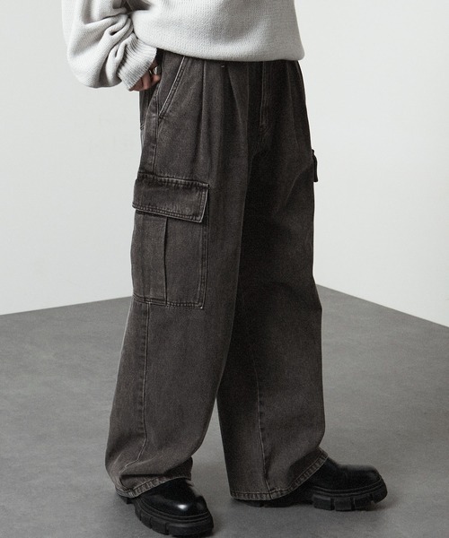 「Alfred Alex」 カーゴパンツ S グレー メンズ_画像2