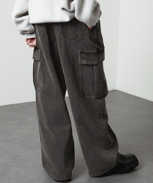 「Alfred Alex」 カーゴパンツ S グレー メンズ_画像3