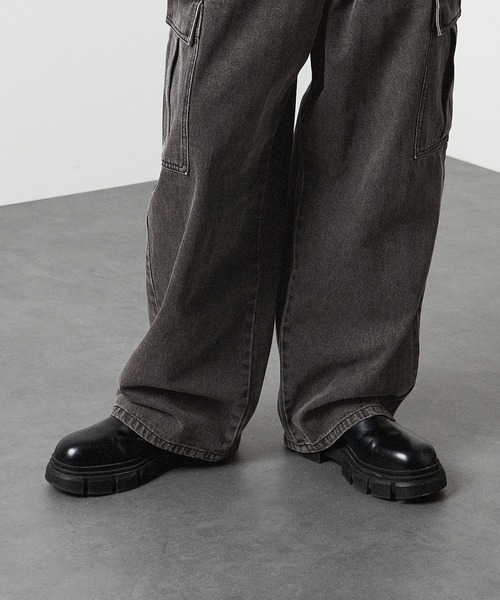 「Alfred Alex」 カーゴパンツ S グレー メンズ_画像5