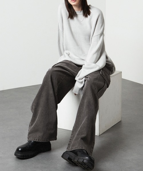 「Alfred Alex」 カーゴパンツ S グレー メンズ_画像6