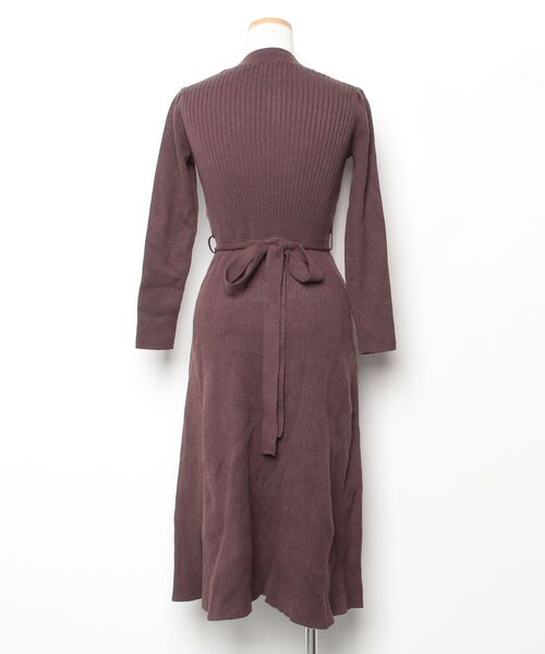 「31 Sons de mode」 ニットワンピース 36 ブラウン レディース_画像2