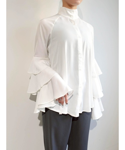 sahara（サハラ） ブラウス シャツ Tiered Sleeve Blouse/ティアード