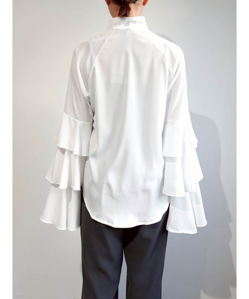 sahara（サハラ） ブラウス シャツ Tiered Sleeve Blouse/ティアード 