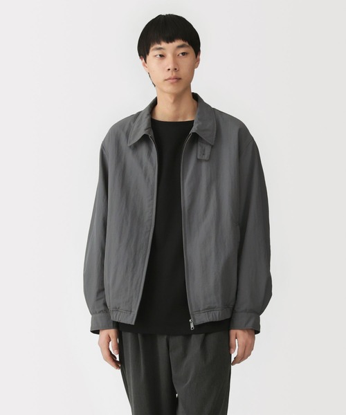 無印良品　新品　撥水ジップアップブルゾン　チャコールグレー　 ジャケット　L 無印良品（MUJI） ブルゾン アウター 紳士 撥水ジップアップブルゾン