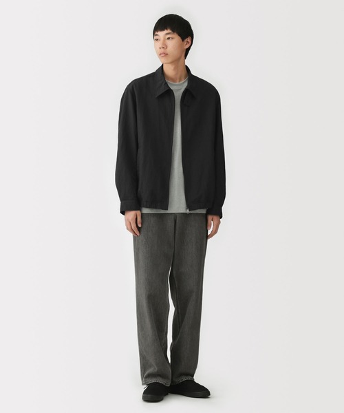 た*ー様 【新品タグ付き】MUJI 紳士 撥水ジップアップブルゾン チャコールグ 無印良品（MUJI） ブルゾン アウター 紳士 撥水ジップアップブルゾン