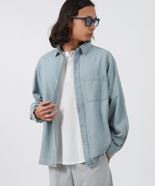 improves（インプローブス） シャツ 6oz デニム シャツ メンズ
