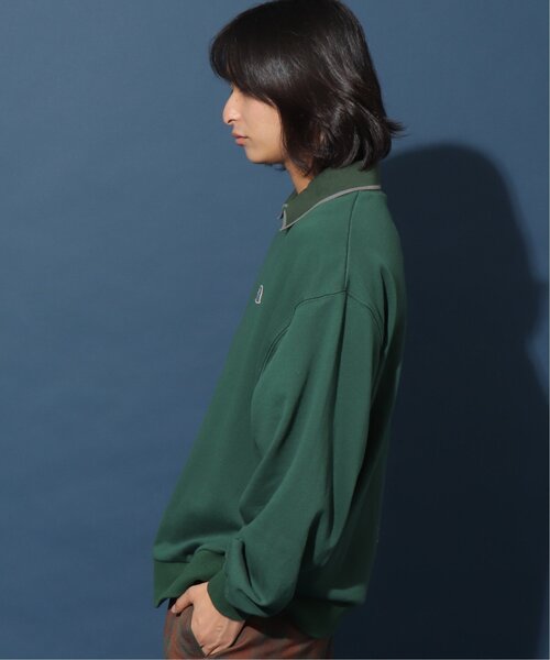 「DOUBLE NAME」 長袖ポロシャツ FREE ブラック レディース_画像8