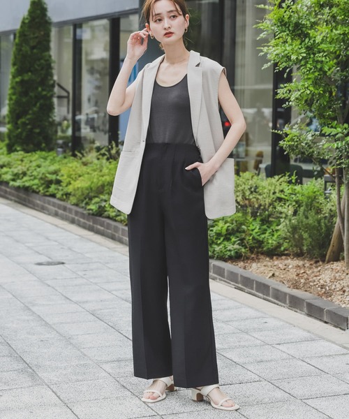 「SENSE OF PLACE by URBAN RESEARCH」 パンツ LARGE ライトベージュ レディース_画像6
