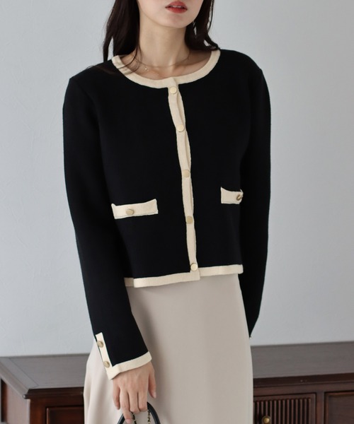 「BLUEEAST」 ニットカーディガン MEDIUM ホワイト レディース_画像2